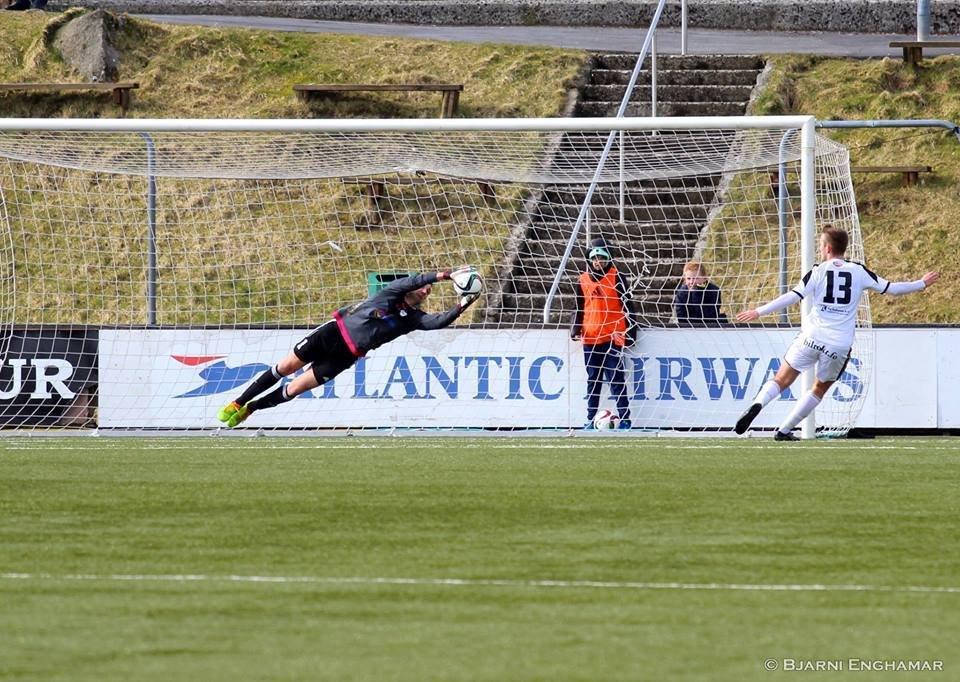 Goalkeeper during match