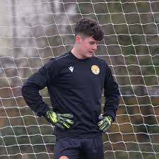 Goalkeeper in training