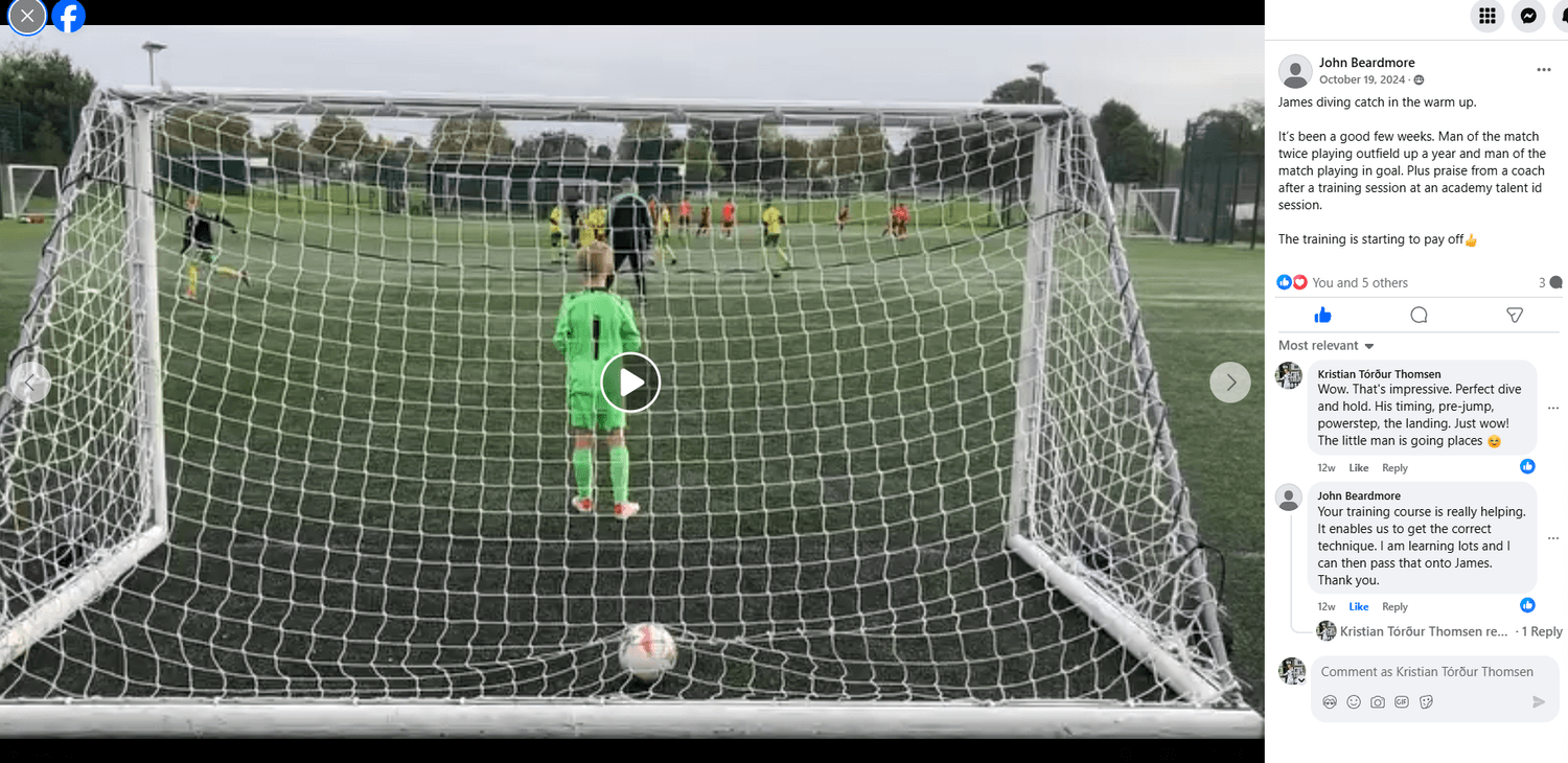 Man of the match goalkeeper performance